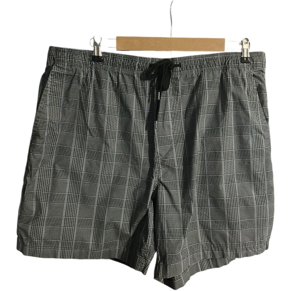 American Eagle Tartan Plaid Shorts Mens Gray Size XL